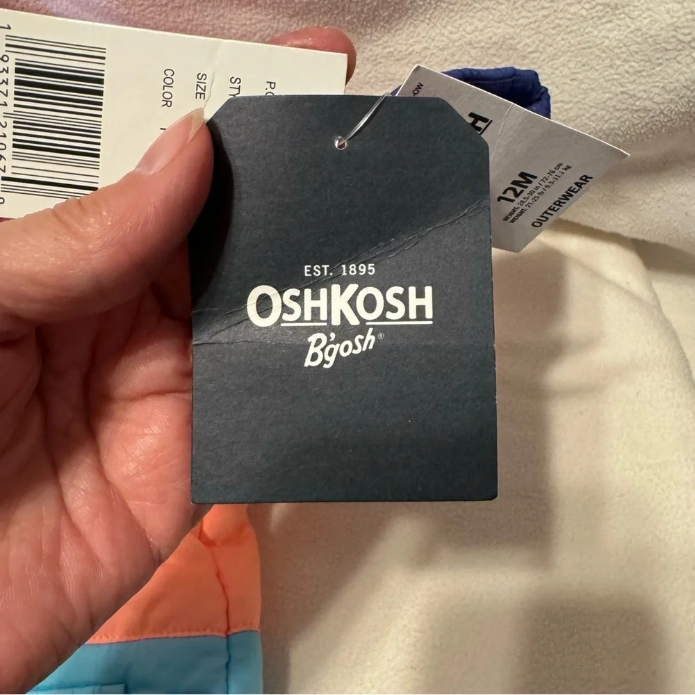 OshKosh B’gosh Rainbow 12month Winter Coat
